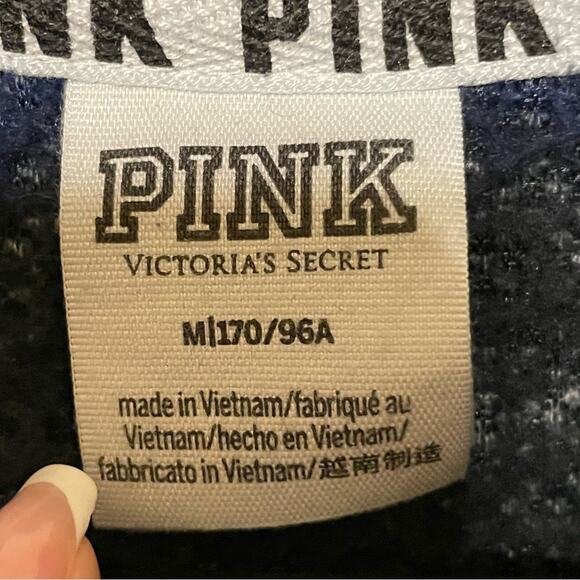 Y2K Vintage Pink Victoria’s Secret M (170/96A) camouflage fleece turtleneck - Picture 4 of 7